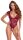 Cottelli Collection Lace Body with Open Crotch Red XL