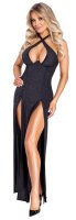 Cottelli Collection Long dress with halterneck black S