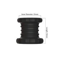 KSB Squeeze Silicone Ball Stretcher Ultra Black