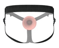 Pipedream Hollow Silicone Dildo with Strap-On Harness Beige 24.1 cm Ø 4 cm Waist 61–135 cm