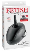 Fetish Fantasy Body Dock Inflatable Oval Love Ball Black