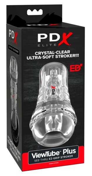 PDX Elite ViewTube EZ-Grip Stroker Transparent