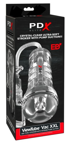 PDX Elite ViewTube Vac XXL Masturbator Transparent
