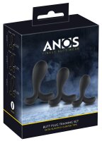 ANOS Butt Plug Training Set Black Ø 2.3–3.1 cm