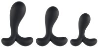 ANOS Butt Plug Training Set Black Ø 2.3–3.1 cm