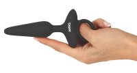ANOS Flexibler Analplug mit Vibration Schwarz Ø 2,6 cm
