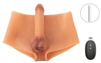 You2Toys Silikon Pants mit Vibrierendem Penis und Hoden Beige