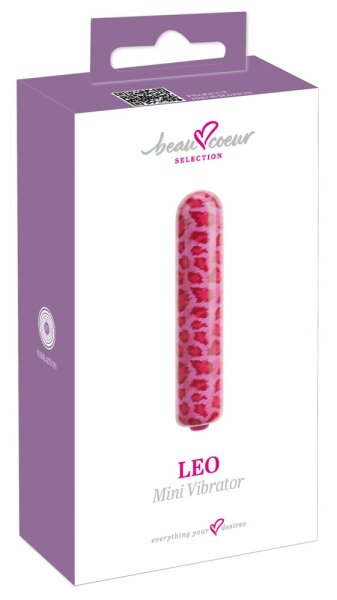 beau coeur Leo Mini Vibrator Rosa 8,7 cm