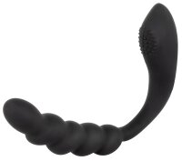 Black Velvets Flexible Double Vibrator Black 26 cm