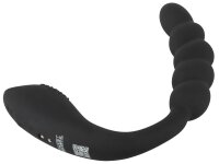 Black Velvets Flexible Double Vibrator Black 26 cm