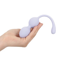 Loveline vibrating bead kegel with remote control purple Ø 3.5 cm
