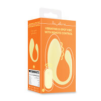 Loveline G-Spot Vibe mit Fernbedienung Gelb 8 cm Ø...