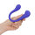 Loveline dual-ended bendable vibe with remote control purple 10 cm Ø 3.5 cm