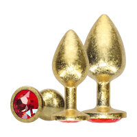 Shots Milan Collection Metal Anal Plug Set 3-Piece Gold