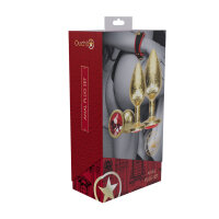 Shots Milan Collection Metal Anal Plug Set 3-Piece Gold