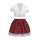 S-Line schoolgirl costume multicolour S-M