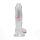 RealRock Vibrating Dildo with LED Transparent 15 cm Ø 4 cm
