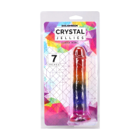Doc Johnson Crystal Jellies Dildo Multicolour 17.8 cm
