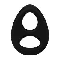 Doc Johnson The Code Silikon-Penisring mit Bandana Schwarz Ø 4,6 cm