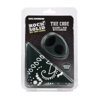 Doc Johnson The Code Silikon-Penisring mit Bandana Grün Ø 4,6 cm