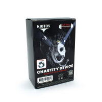 Kiotos Chastity Cage with Removable Urethral Rod and Belt Silver Ø 2.5 cm