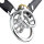 Kiotos Steel Chastity Device with Cone and Belt Silver 3.2 cm Ø 4.5 cm