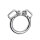 Kiotos Steel Chastity Device with Cone and Belt Silver 3.2 cm Ø 4.5 cm