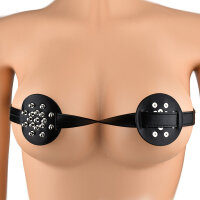 Kiotos Spiked Breast Binder with Rounded Studs Black