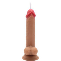 Kiotos Cox Power Squirt Vibration Dildo with Remote Control Beige 23 cm