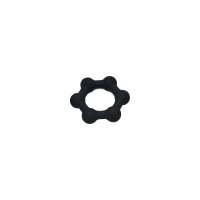 Kiotos Silikon Cockring mit 6 Stahlkugeln M Schwarz 3,8 cm