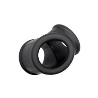 Kiotos Triple-Hole Cock & Ball Splitter Black Ø 3 cm