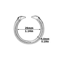 Kiotos Steel Penisring Silber Ø 2,9 cm