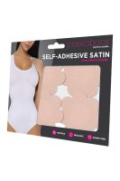 Peekaboo Self Adhesive Satin Nipple Covers Nude