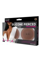 Peekaboo Silicone Pierced Nipple Covers Brown