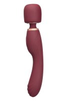 Le Wand 2in1 Wandmassager mit dualer Vibration Rot 22,2 cm Ø 4,4 cm