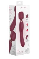 Le Wand 2in1 Wandmassager mit dualer Vibration Rot 22,2 cm Ø 4,4 cm