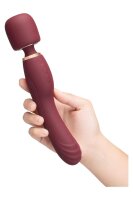 Le Wand 2in1 Wandmassager mit dualer Vibration Rot 22,2 cm Ø 4,4 cm