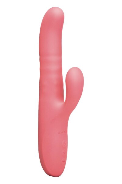 Le Wand Thrust Thrusting Rabbit Vibrator Rosa 24 cm