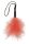 Sportsheets Peaches ´n Creame Wrist Feather Tickler Black Peach
