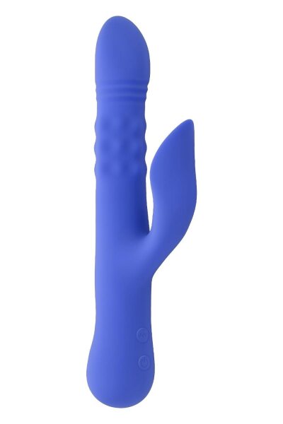 Evolved Pop Goes The O Vibrator with Clitoral Stimulation Blue 24.7 cm