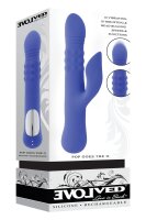 Evolved Pop Goes The O Vibrator with Clitoral Stimulation Blue 24.7 cm