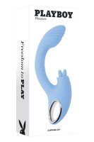 Evolved Playboy Sapphire Sky Dualer Vibrator mit Klitoris-Stimulator Blau 21,6 cm