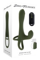 Evolved Strap Tap And Go Paarvibrator Grün 19,4 cm