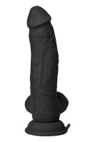 Shaft Modell N Realistischer Dildo mit Hoden und Vibration Schwarz 21,5 cm