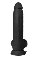 Shaft Modell C Realistischer Dildo mit Hoden und Vibration Schwarz 24,1 cm