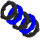 Oxballs GEARHEADS 5-Pack SPINNER Rings Blue / Black