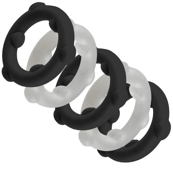 Oxballs GEARHEADS 5-Pack SPINNER Rings Black / Vapor