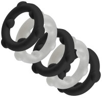 Oxballs GEARHEADS 5-Pack SPINNER Rings Black / Vapor