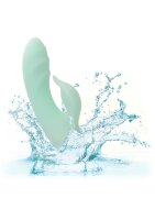 CalExotics Polynesia Vibrator mit Klitorisstimulation Türkis 16,5 cm