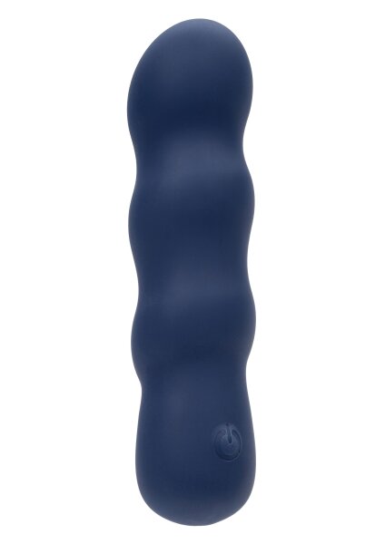CalExotics Satin Swirl G Vibrator Blau 15,3 cm Ø 3,8 cm